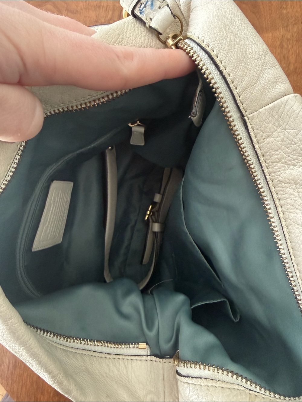 COACH Madison Isabelle Hobo Bag - Cream - Picture 7 of 7